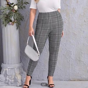 Shein houndstooth pants